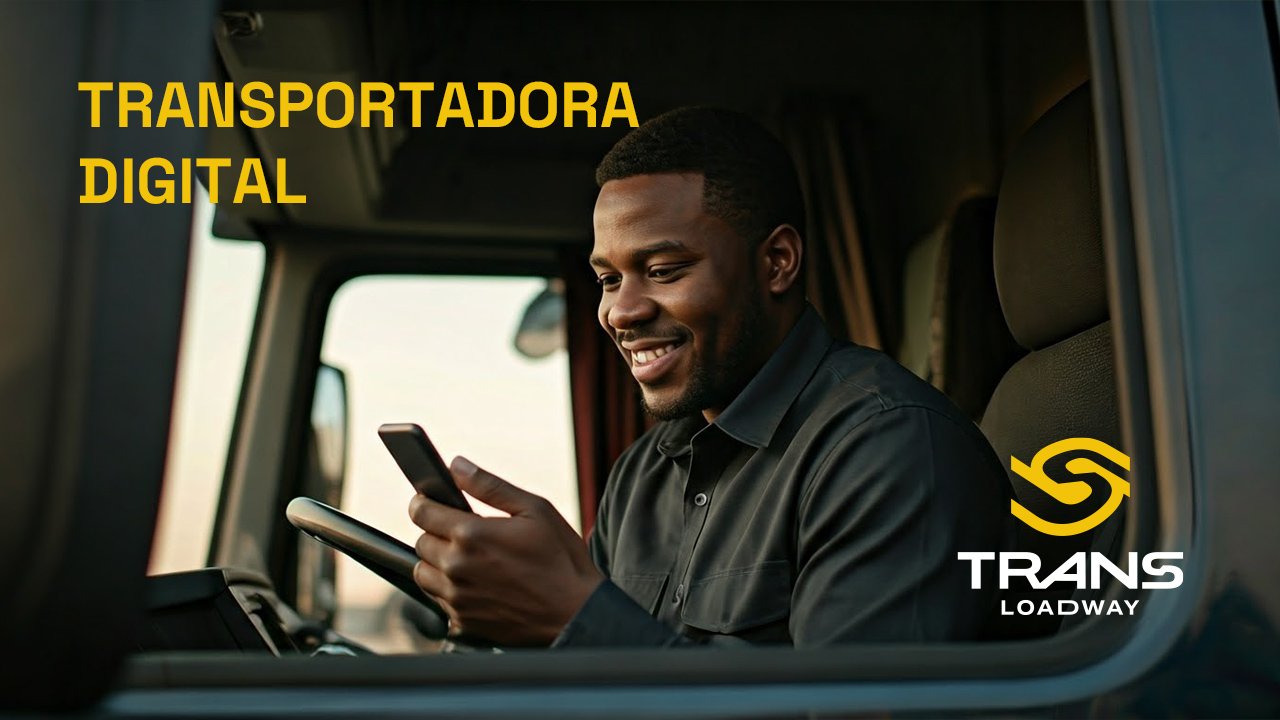 Aplicação horizontal da Trans Loadway com motorista